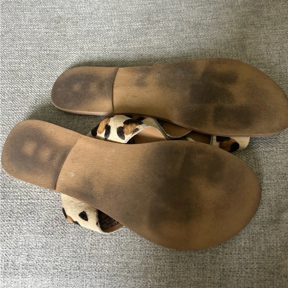 Cheetah sandals size 8